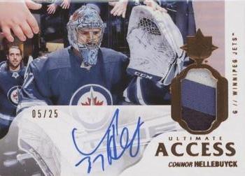 2019-20 Upper Deck Ultimate Collection - 2018-19 Upper Deck Ultimate Collection Update I #UAA-CI Connor Hellebuyck Front