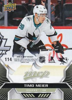 2020-21 Upper Deck MVP - Puzzle Backs #114 Timo Meier Front