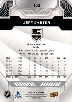2020-21 Upper Deck MVP - Silver Script #153 Jeff Carter Back