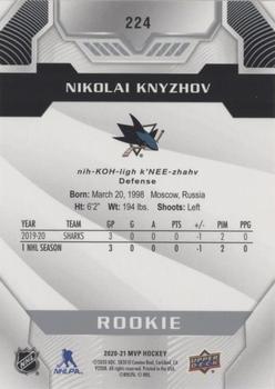 2020-21 Upper Deck MVP - Silver Script #224 Nikolai Knyzhov Back