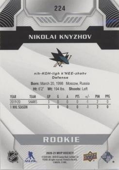 2020-21 Upper Deck MVP - Super Script #224 Nikolai Knyzhov Back