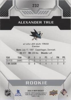 2020-21 Upper Deck MVP - Super Script #232 Alexander True Back