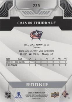 2020-21 Upper Deck MVP - Super Script #239 Calvin Thurkauf Back