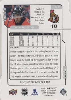 2020-21 Upper Deck MVP - Colors and Contours #51 Anthony Duclair Back