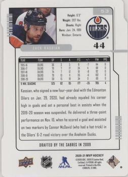 2020-21 Upper Deck MVP - Colors and Contours #53 Zack Kassian Back