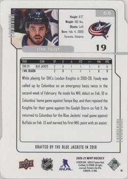 2020-21 Upper Deck MVP - Colors and Contours #66 Liam Foudy Back