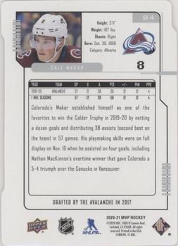 2020-21 Upper Deck MVP - Colors and Contours #84 Cale Makar Back