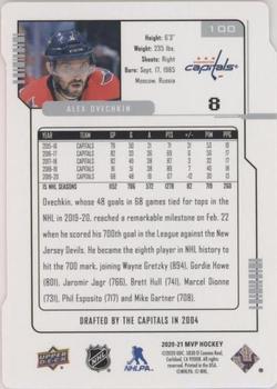 2020-21 Upper Deck MVP - Colors and Contours #100 Alex Ovechkin Back