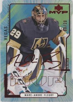 2020-21 Upper Deck MVP - Colors and Contours Green #22 Marc-Andre Fleury Front