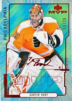2020-21 Upper Deck MVP - Colors and Contours Green #24 Carter Hart Front