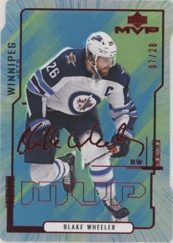 2020-21 Upper Deck MVP - Colors and Contours Green #39 Blake Wheeler Front