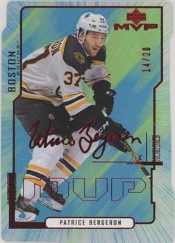 2020-21 Upper Deck MVP - Colors and Contours Green #73 Patrice Bergeron Front