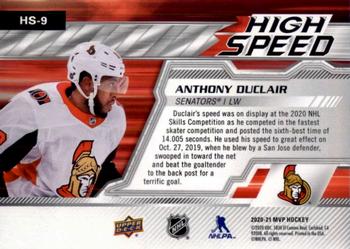 2020-21 Upper Deck MVP - High Speed #HS-9 Anthony Duclair Back