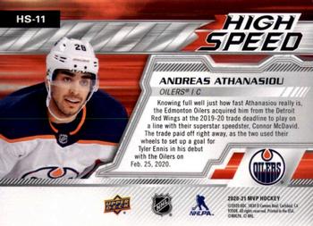 2020-21 Upper Deck MVP - High Speed #HS-11 Andreas Athanasiou Back