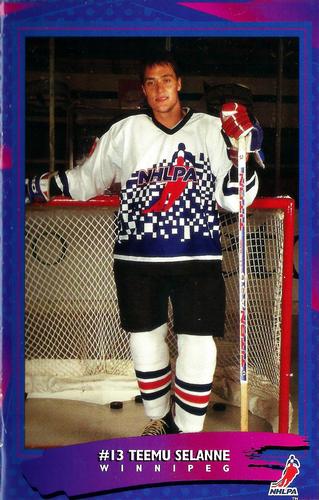 1994-95 Be a Player Magazine Postcards #NNO Teemu Selanne Front
