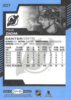 2020-21 O-Pee-Chee - Blue #207 Pavel Zacha Back
