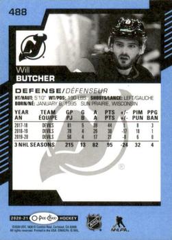 2020-21 O-Pee-Chee - Blue #488 Will Butcher Back