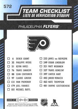 2020-21 O-Pee-Chee - Blue #572 Philadelphia Flyers Back