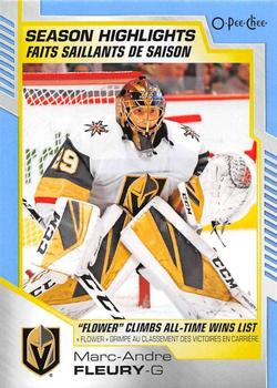 2020-21 O-Pee-Chee - Blue #596 Marc-Andre Fleury Front