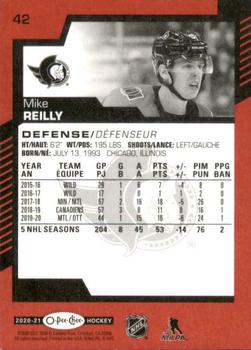 2020-21 O-Pee-Chee - Red #42 Mike Reilly Back