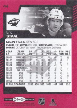 2020-21 O-Pee-Chee - Red #44 Eric Staal Back