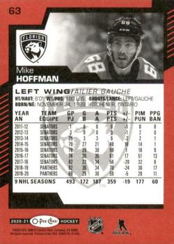 2020-21 O-Pee-Chee - Red #63 Mike Hoffman Back
