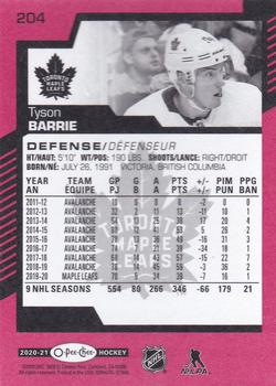 2020-21 O-Pee-Chee - Red #204 Tyson Barrie Back