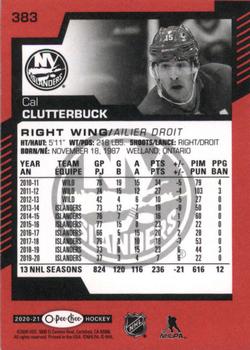2020-21 O-Pee-Chee - Red #383 Cal Clutterbuck Back