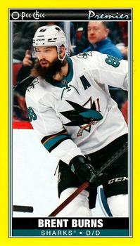 2020-21 O-Pee-Chee - O-Pee-Chee Premier Tallboys Yellow #P-12 Brent Burns Front