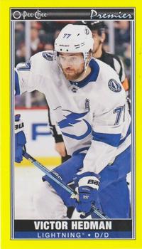 2020-21 O-Pee-Chee - O-Pee-Chee Premier Tallboys Yellow #P-36 Victor Hedman Front