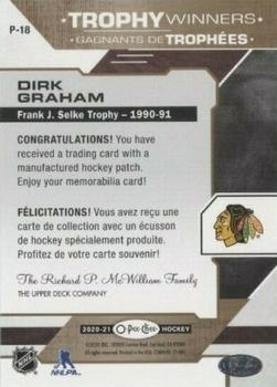 2020-21 O-Pee-Chee - Trophy Patches #P-18 Dirk Graham Back