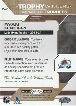 2020-21 O-Pee-Chee - Trophy Patches #P-45 Ryan O'Reilly Back