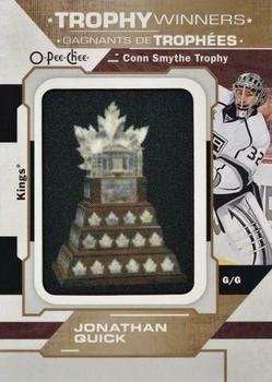 2020-21 O-Pee-Chee - Trophy Patches #P-47 Jonathan Quick Front