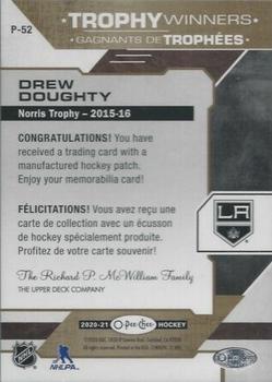 2020-21 O-Pee-Chee - Trophy Patches #P-52 Drew Doughty Back