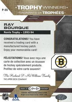 2020-21 O-Pee-Chee - Trophy Patches #P-55 Ray Bourque Back