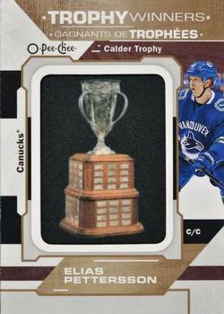 2020-21 O-Pee-Chee - Trophy Patches #P-56 Elias Pettersson Front