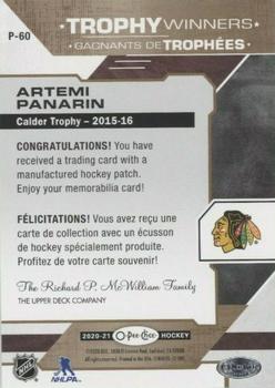 2020-21 O-Pee-Chee - Trophy Patches #P-60 Artemi Panarin Back