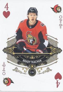 2020-21 O-Pee-Chee - Playing Cards #4♥ Brady Tkachuk Front