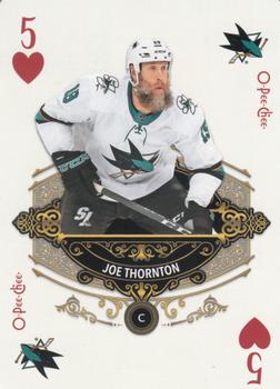 2020-21 O-Pee-Chee - Playing Cards #5♥ Joe Thornton Front