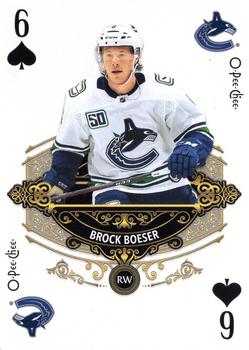2020-21 O-Pee-Chee - Playing Cards #6♠ Brock Boeser Front