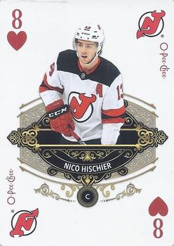 2020-21 O-Pee-Chee - Playing Cards #8♥ Nico Hischier Front