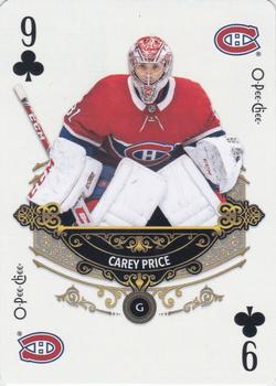 2020-21 O-Pee-Chee - Playing Cards #9♣ Carey Price Front