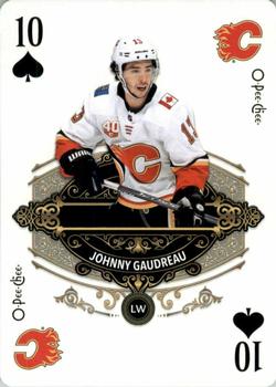 2020-21 O-Pee-Chee - Playing Cards #10♠ Johnny Gaudreau Front