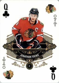 2020-21 O-Pee-Chee - Playing Cards #Q♣ Jonathan Toews Front