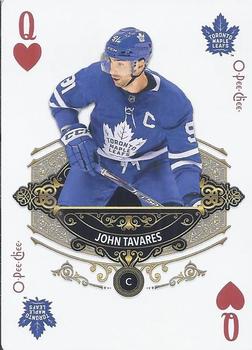 2020-21 O-Pee-Chee - Playing Cards #Q♥ John Tavares Front