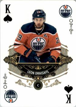 2020-21 O-Pee-Chee - Playing Cards #K♠ Leon Draisaitl Front