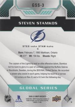 2020-21 Upper Deck MVP - Variant Global Series Sweden #GSS-3 Steven Stamkos Back