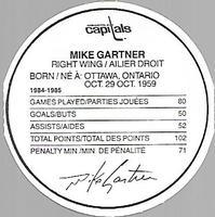 1985-86 Kellogg's Accordion Discs #NNO Mike Gartner Back