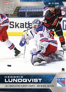 2019-20 Topps Now NHL Stickers - Stanley Cup Playoffs #SCP-1 Henrik Lundqvist Front