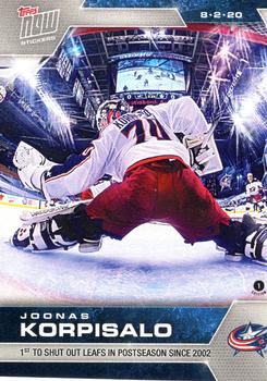 2019-20 Topps Now NHL Stickers - Stanley Cup Playoffs #SCP-4 Joonas Korpisalo Front
